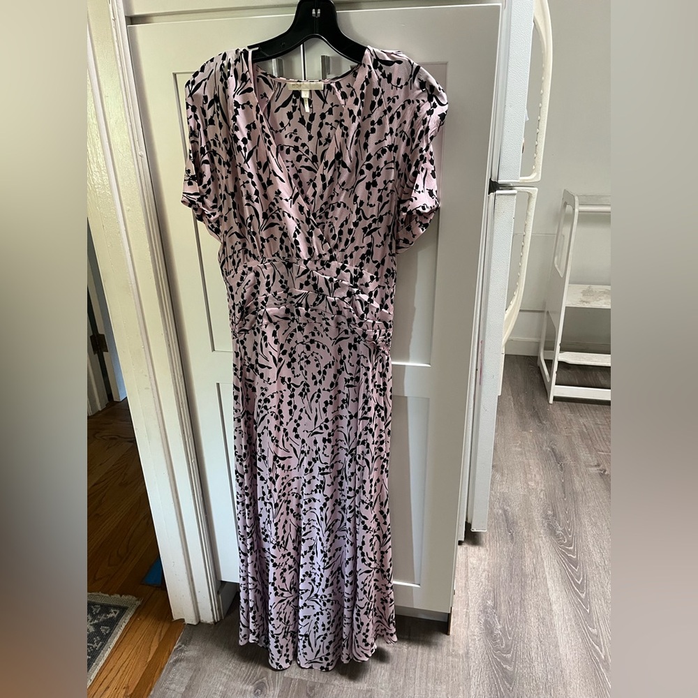 Elegant Pink flower Maje Cocktail Party holiday Women's Dress 3